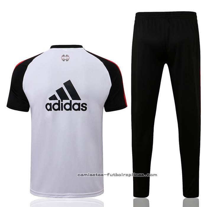 Chandal del Manchester United Manga Corta 2021-2022 Blanco